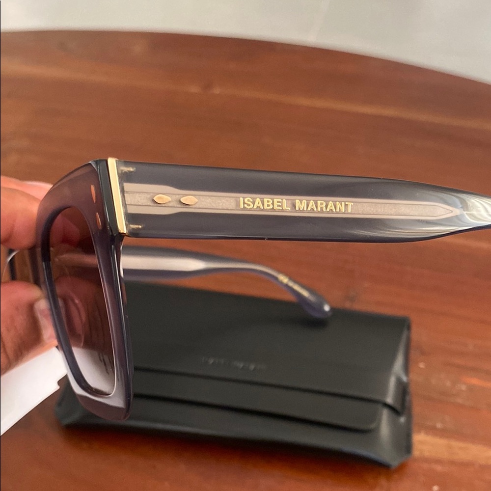 Isabel Marant Eyewear logo-plaque square-frame sunglasses - Picture 8 of 14